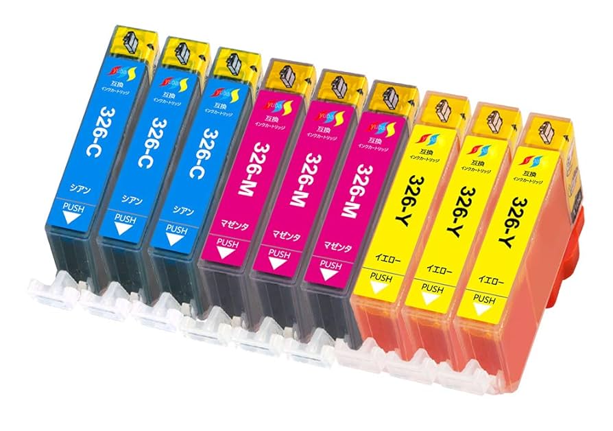 Amazon.co.jp: Canon インク 326系326 c 326 m bci-326y各3本計9