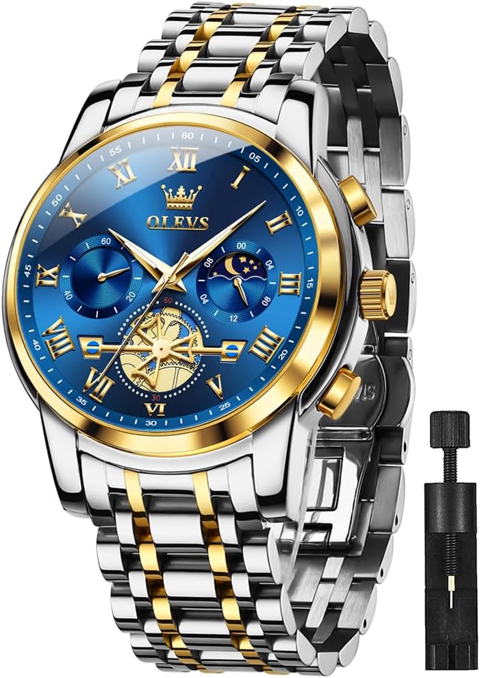 MASTOP Women's Casual Rhinestone Watch - Waterproof Stainless Steel Analog Quartz Fashion Watch - View #7