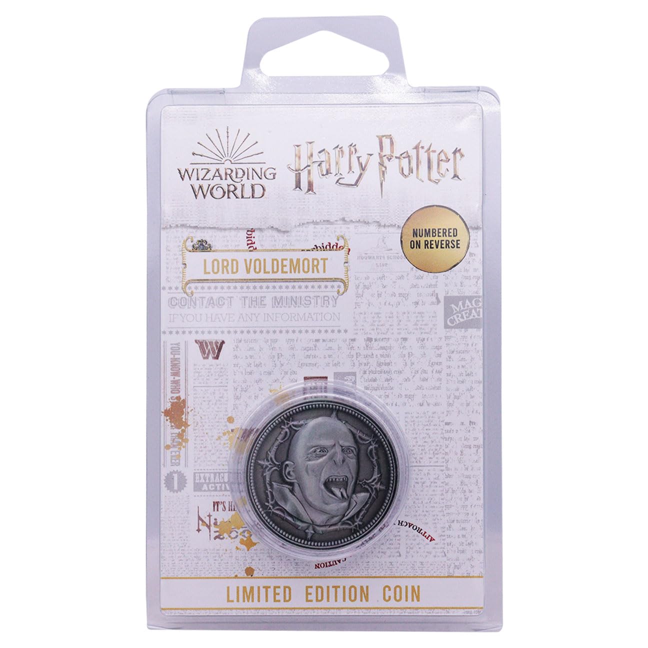 Fanattik Official Harry Potter Voldemort Coin - Limited Edition