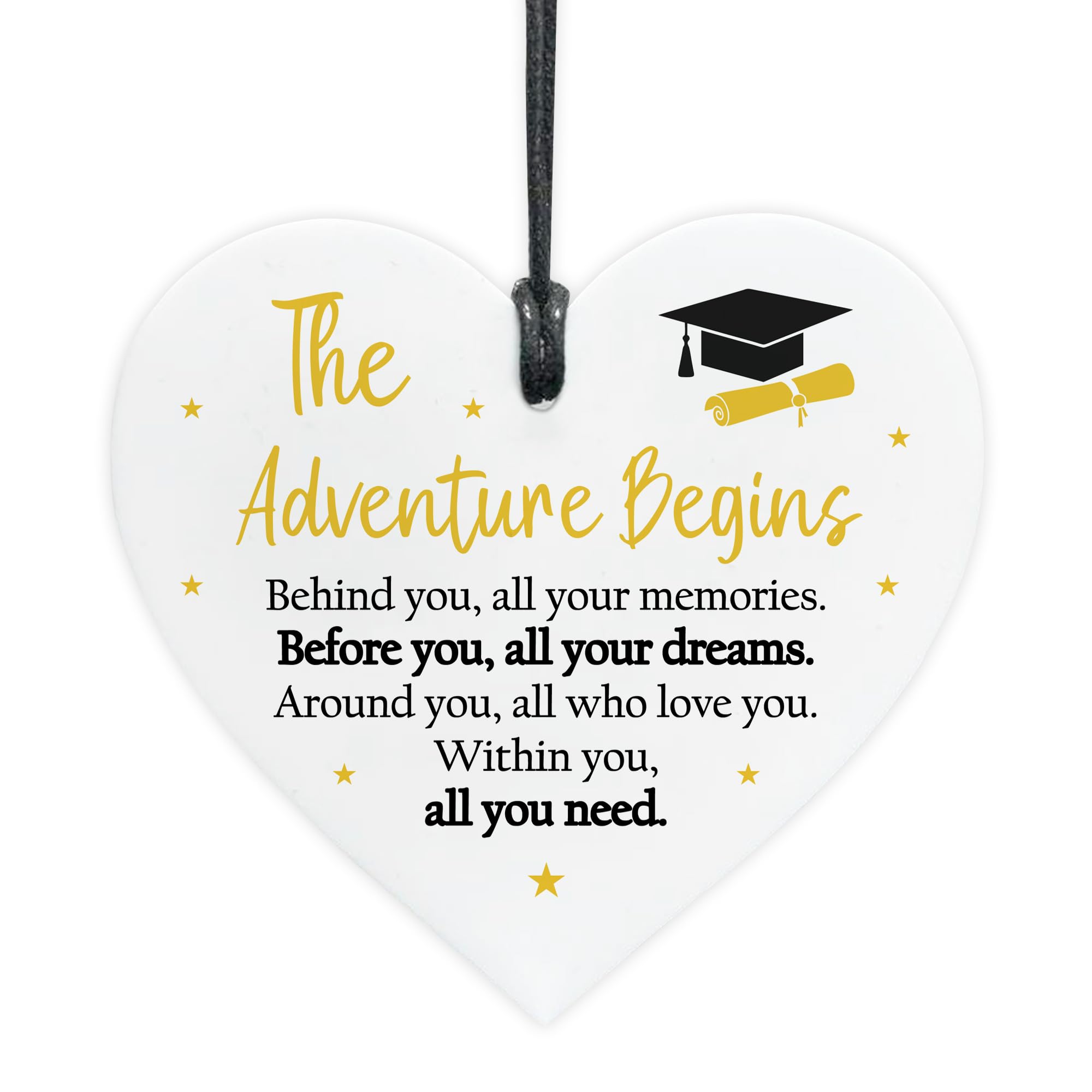 Red Ocean For Graduation Congratulations For Daughter Son Grandson Granddaughter Adventure Begins Him Her Graduation Plaque Motivational