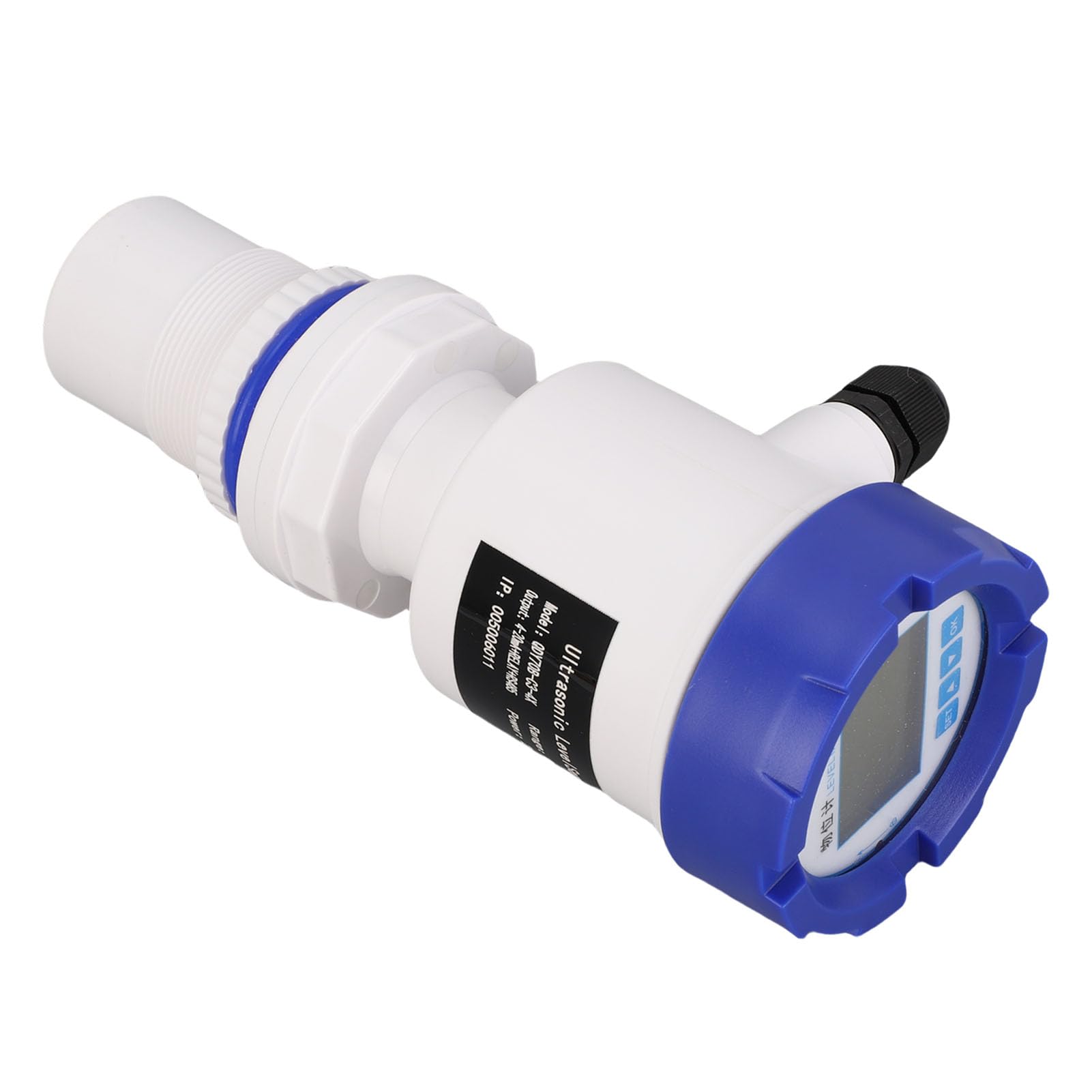 Hyuduo Medidor Ultrasónico de Profundidad de Líquido con Sensor de Nivel de Agua, Salida de 4-20 MA, Comunicación 485 IP67 con Pantalla LED y Filtrado Digital para Procesamiento de Agua