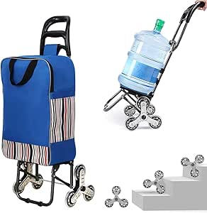 Folding Shopping Cart on Wheels - Ideal for Grocery Runs and Climbing Stairs - Easily Carry Groceries Over Curbs and Enjoy Convenient Shopping Wherever You Go Today