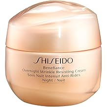 Shiseido Benefiance Overnight Wrinkle Resisting Cream - 50 mL - Anti-Aging Night Cream for Normal to Dry Skin - Visibly Improves Wrinkles for Smooth, Rested Skin