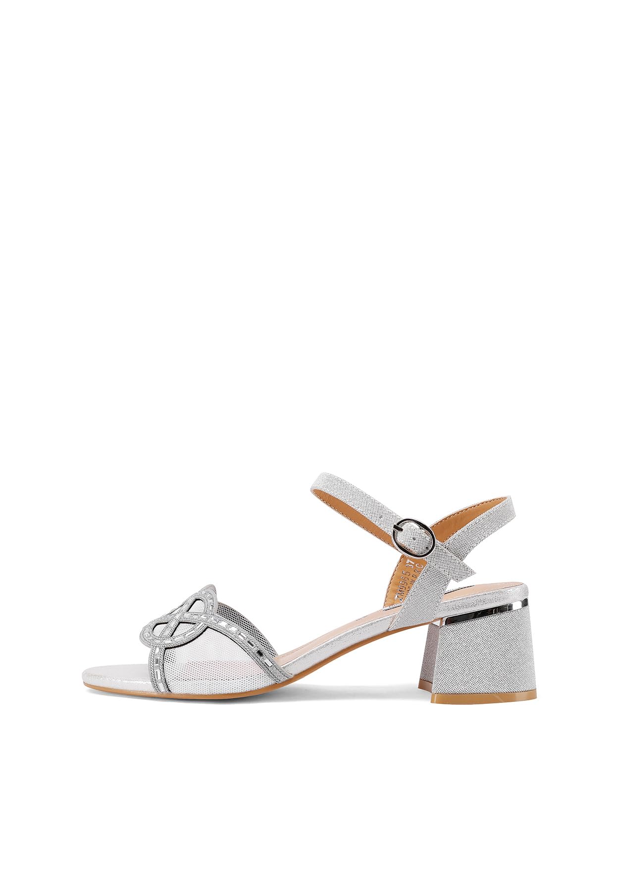 QUEEN HELENA Sandali Eleganti con Strass con Tacco Basso Donna ZM9965