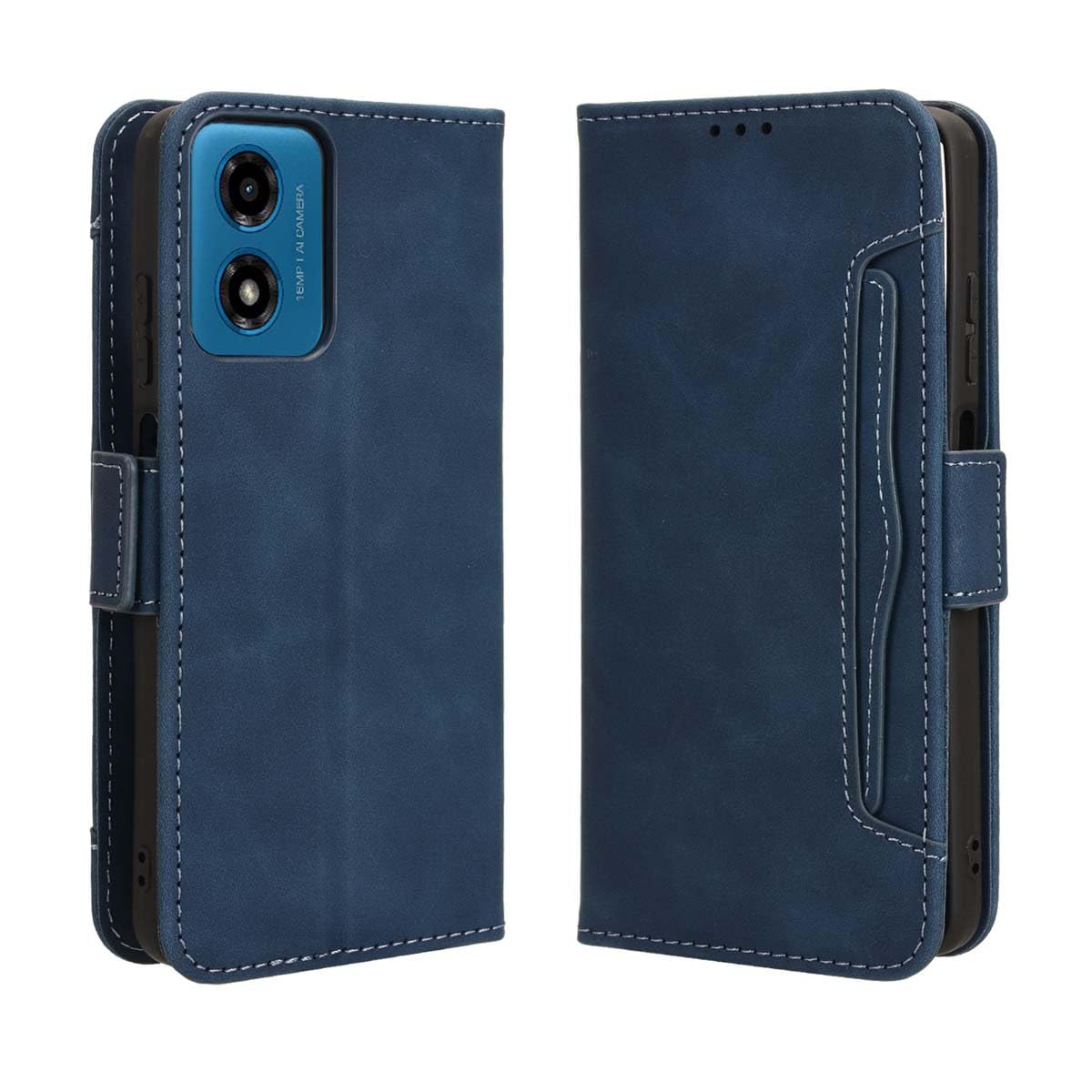 Custodia GOKEN A Libro Per Motorola Edge 40 Pro – Pelle PU Con Portafoglio, Slot Carte E Chiusura Magnetica (Marrone) - 2
