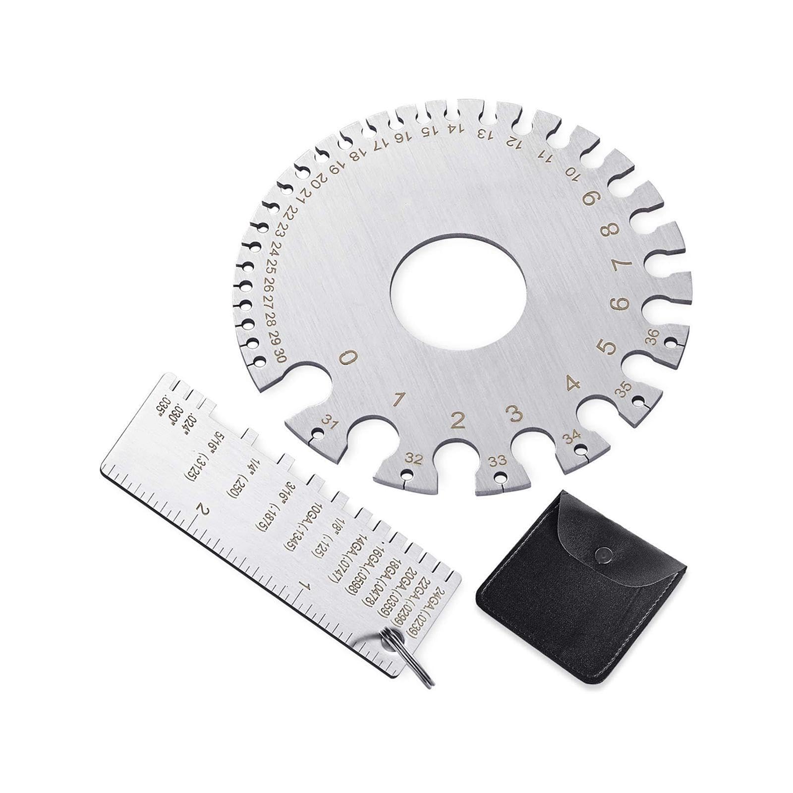 TWISAXC Reliable Metal Sheet Guage Thickness Gauge Spring Steel Measuring Tool Sturdy Practical Welding Easy to Metal Sheet Guage Sturdy Accessories Compact