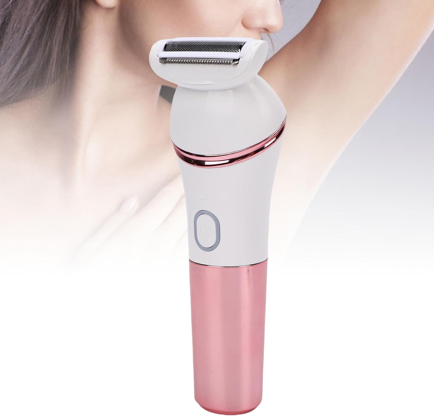 Generic 4 in 1 Body Hair Trimmer for Women and Men, Electric Bikini Epilator Hair Removal with Foot File Head, Washable Trimmer, Ideal for Dry & Wet Use