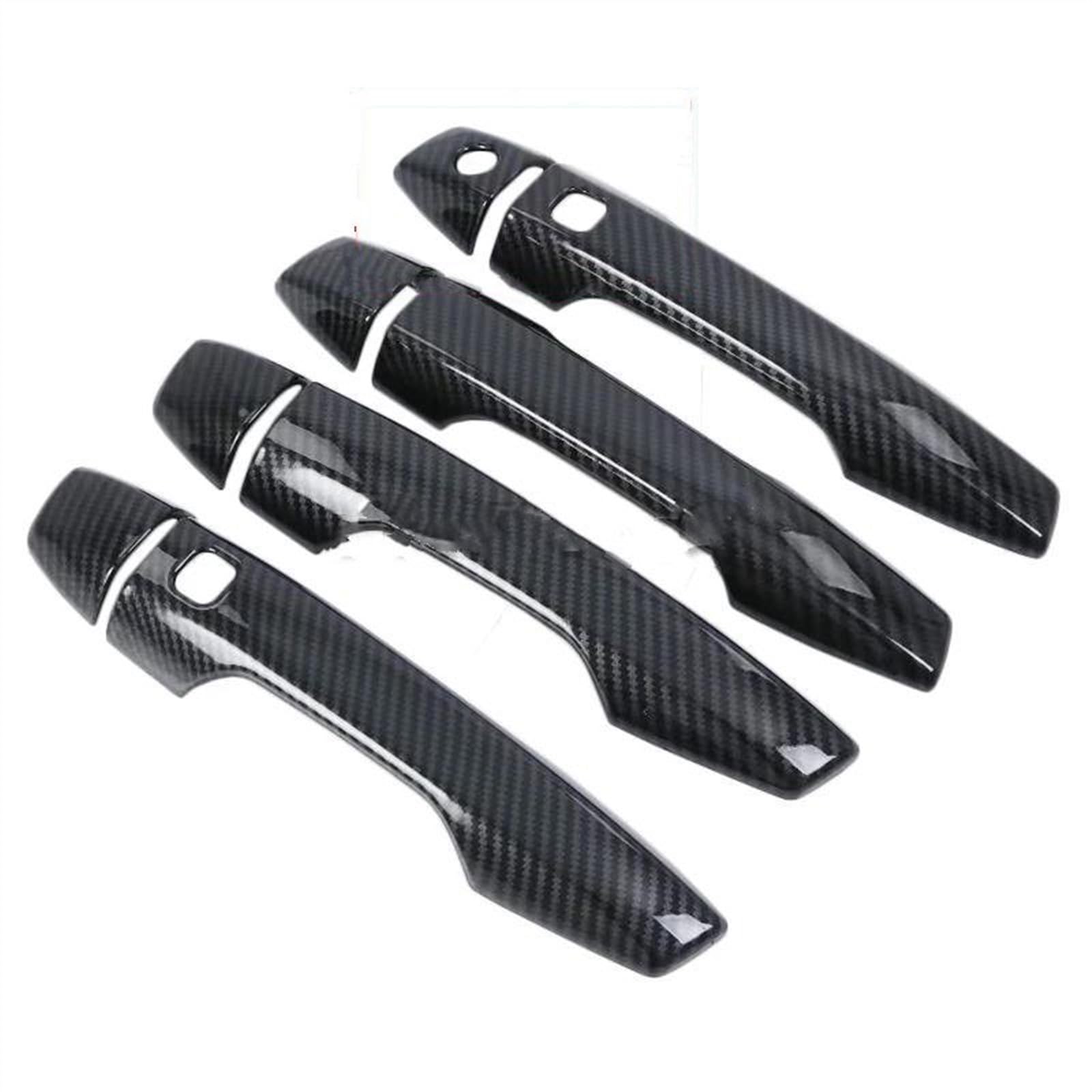 Csspdm B Abs Carbon Fiber Car External Side Door Handle Owl Catch Cover Protection Trim Lhd For Mitsubishi For Outlander 22-24(B)