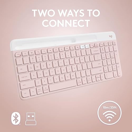 Miniatura 5 de Logitech K585 Teclado inalámbrico delgado multidispositivo, soporte integrado para dispositivo; para laptop, tableta, escritorio, teléfono