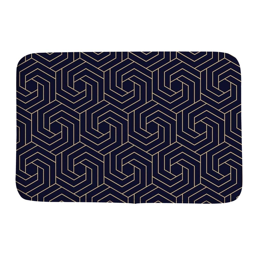 Tapis de bain absorbant lavable en machine velours corail noir or