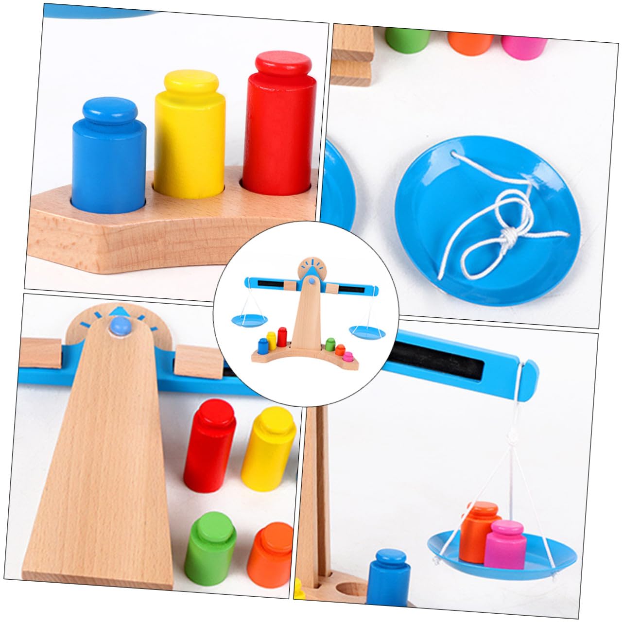 de Madera Educativa para Juguete de Cálculo Temprano con Diseño Seguro y Superficie para Desarrollar Habilidades Matemáticas y Comprensión del Equilibrio Aprendizaje
