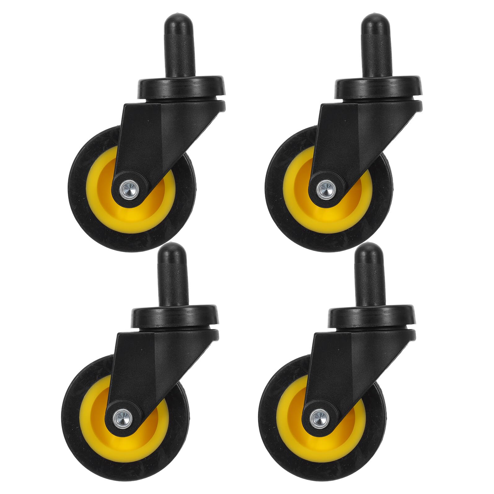 Cabilock 4pcs 2-inch Swivel Utility Cart Caster Wheels for 20l 24l Cleaning Trolley, Smooth Rolling Replacement Wheels for Warehouse Equipment and Restaurant Supplies