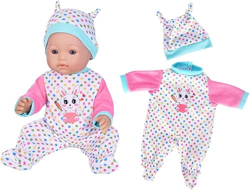 Miniatura 9 de Ebuddy Ropa de muñeca, 10 juegos de ropa de muñeca para muñecas de 14 a 16 pulgadas, muñecas de bebé recién nacidas de 16.9 in, muñecas de 15