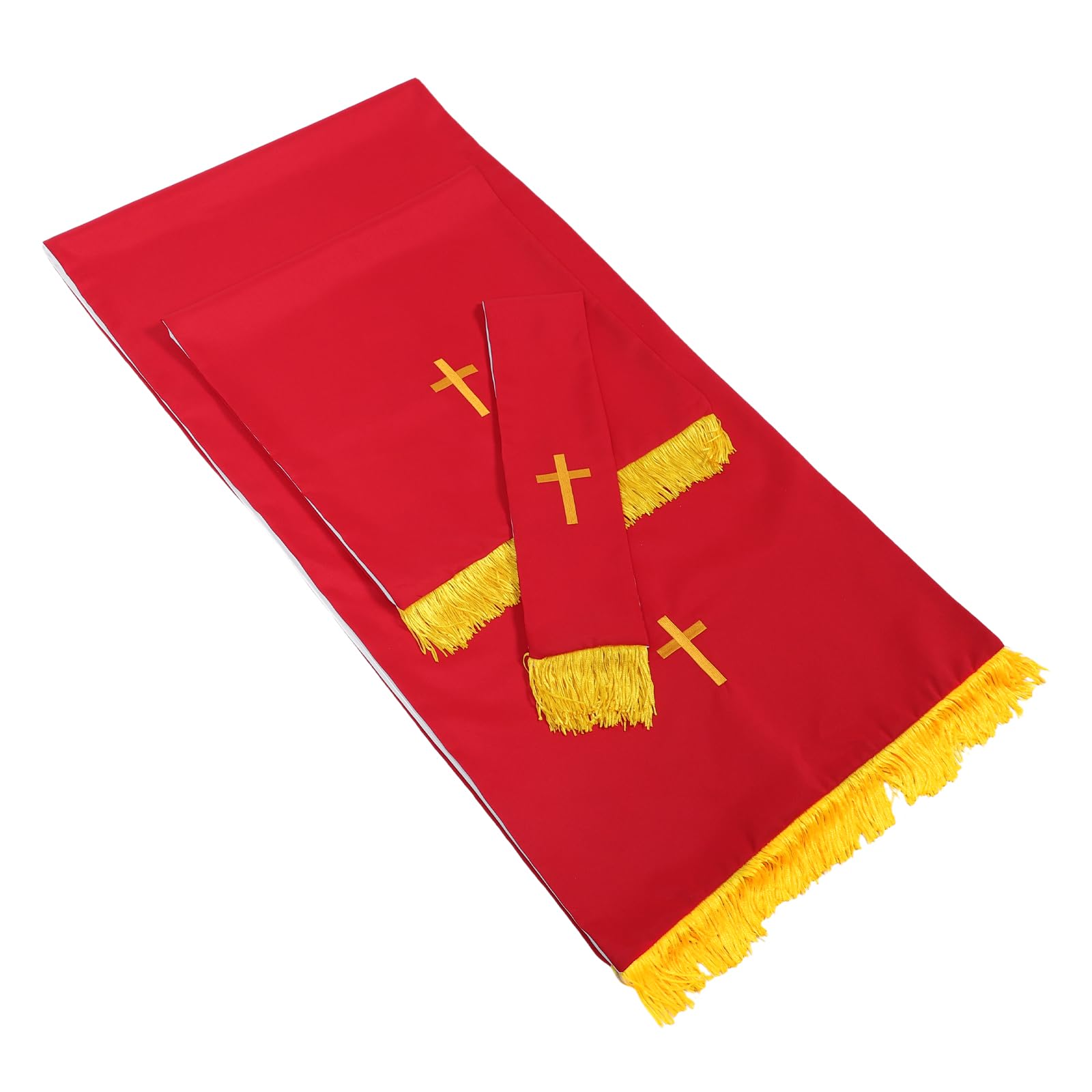 Écharpe de chaire avec broderie élégante pour accompagner la ferveur des prières
