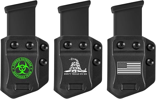3-Pack Universal Mag Carrier for 9mm/.40