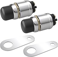 Vista 9 de Interruptor de arranque de botón pulsador 12V 50A, interruptor de arranque momentáneo impermeable para motor de automóvil, botón de arranque Negro-1