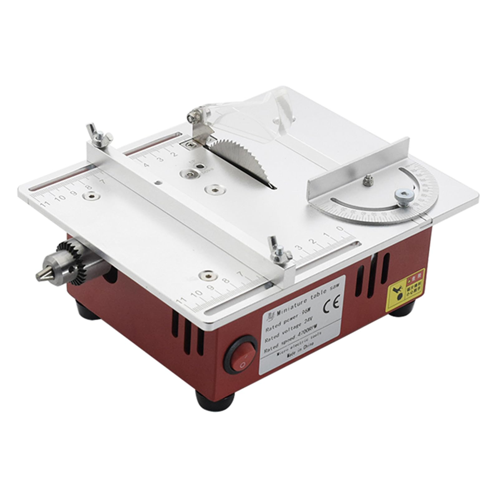 Sierra Modelismo 45 Grados Mini Sierra De Mesa Para Madera EnweMahi - 45° Inclinación, 5000 RPM, Ideal Para Modelismo Y Bricolaje Sierra Ingletadora
