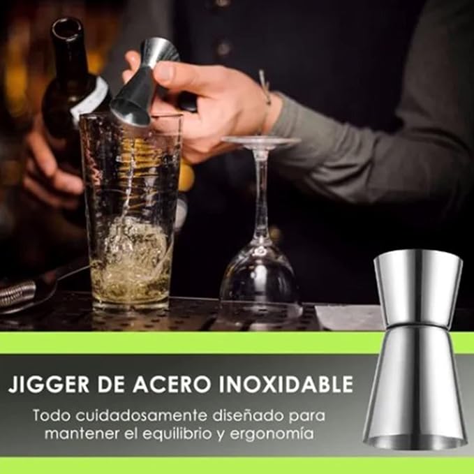 Set de Coctelera de Acero Inoxidable, 3 Piezas miniatura 7