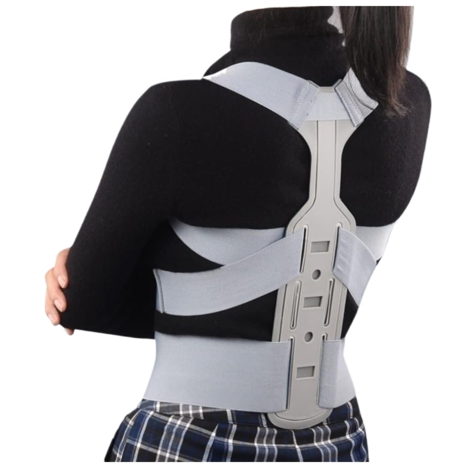 Faja Lumbar Corrector De Postura Invisible para Enderezar La Espalda, Soporte para La Cintura, Soporte para La Columna Lumbar, Cinturón De Hombro Cinturón Apoyo Lumbar(M)