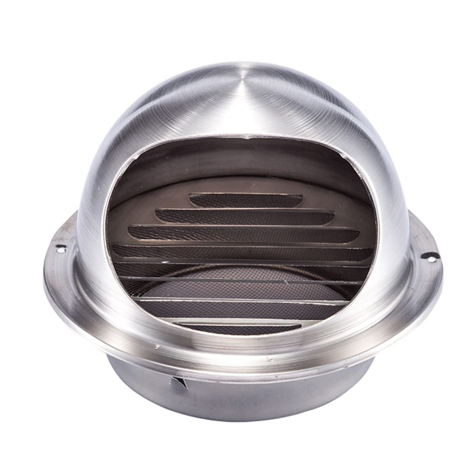WORDFUN Grille De Ventilation Hotte, 60~300mm Bouche De Sortie Ventilation Grille, Grille D'aération en Acier Inoxydable, Grille D'évacuation d'air Ronde, Grille De Hotte Intempéries