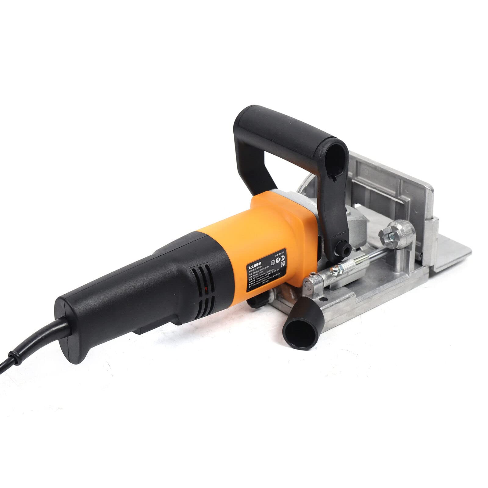 Fraiseuse à cheville plate 760 W, 220 V Fraiseuse à rainurer pour bois avec réglage de l'angle et de la hauteur pour une création précise des raccords en bois