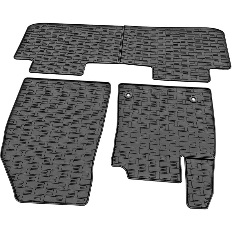 Satz Gummimatten kompatibel mit MG S5 EV 2025- (3-teilig + Montagesystem), Schwarz