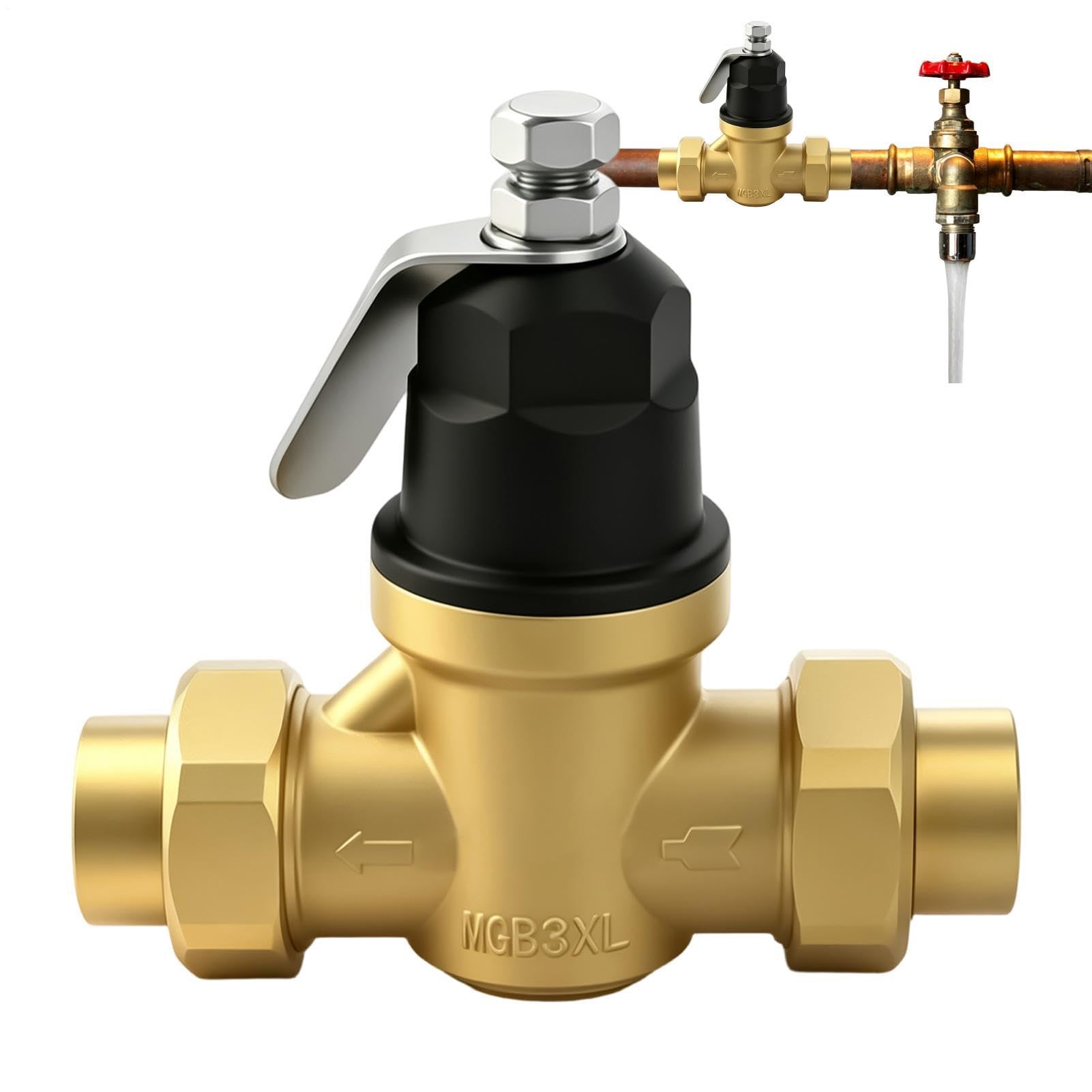 Regolatore di Pressione 'Acqua per Casa Valvola di Ricambio Regolabile per | Sostituzione Regolatore Pressione Acqua Per Camper Irrigazione Casa Giardino Industri