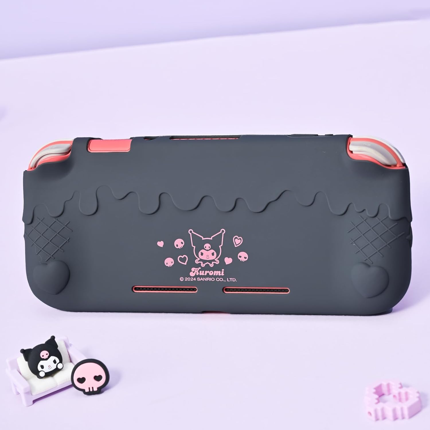 Kuitmor Estuche Protector para Switch Lite, Funda Protectora Antirrayaduras de Silicona Suave para Switch Lite 2019 con 2 Tapas de Agarre
