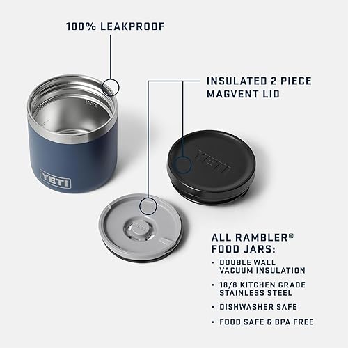 Miniatura 2 de YETI Rambler - Tarro de alimentos de 8 onzas, aislado al vacío, acero inoxidable, con tapa hermética, rosa tropical