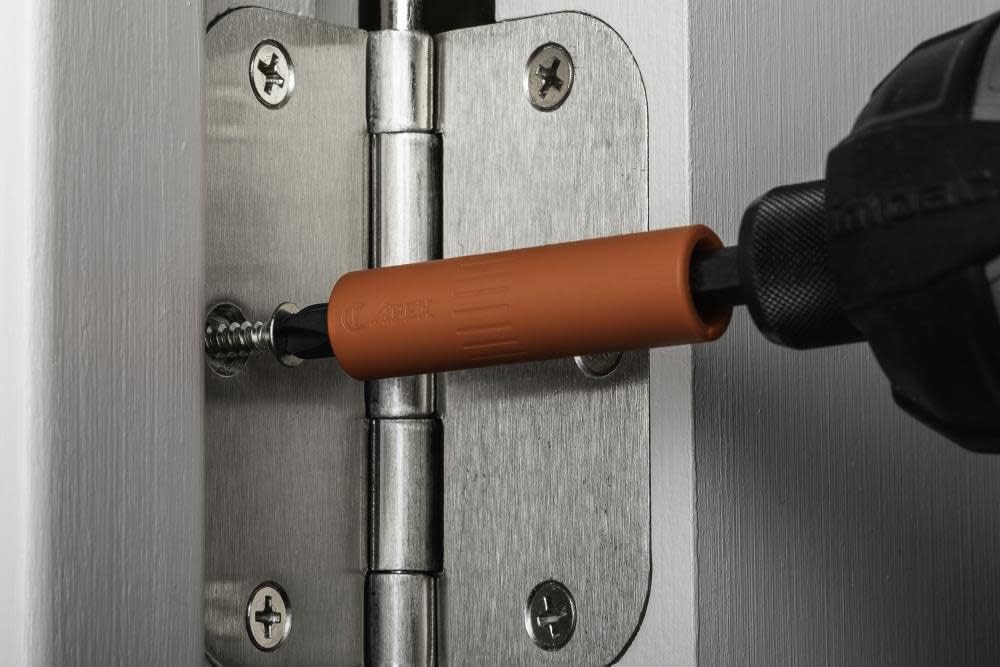 APEX PH2 bit in use on a door hinge