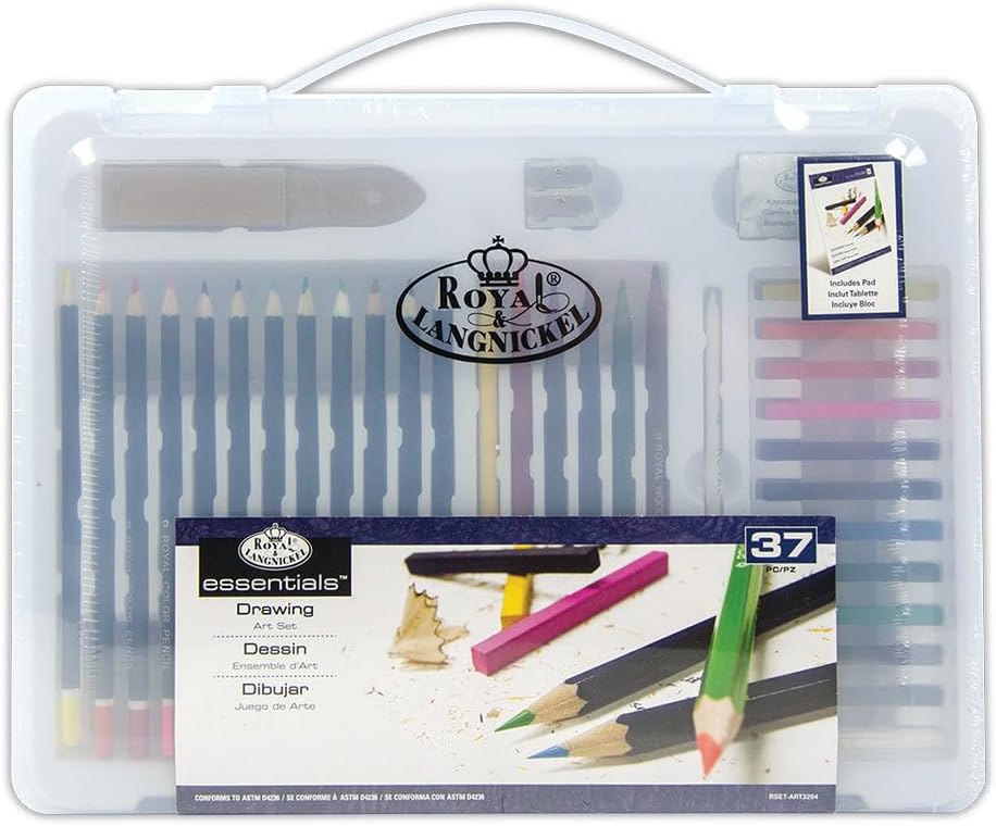 Royal & Langnickel Essentials Clear View Drawing Set, Large