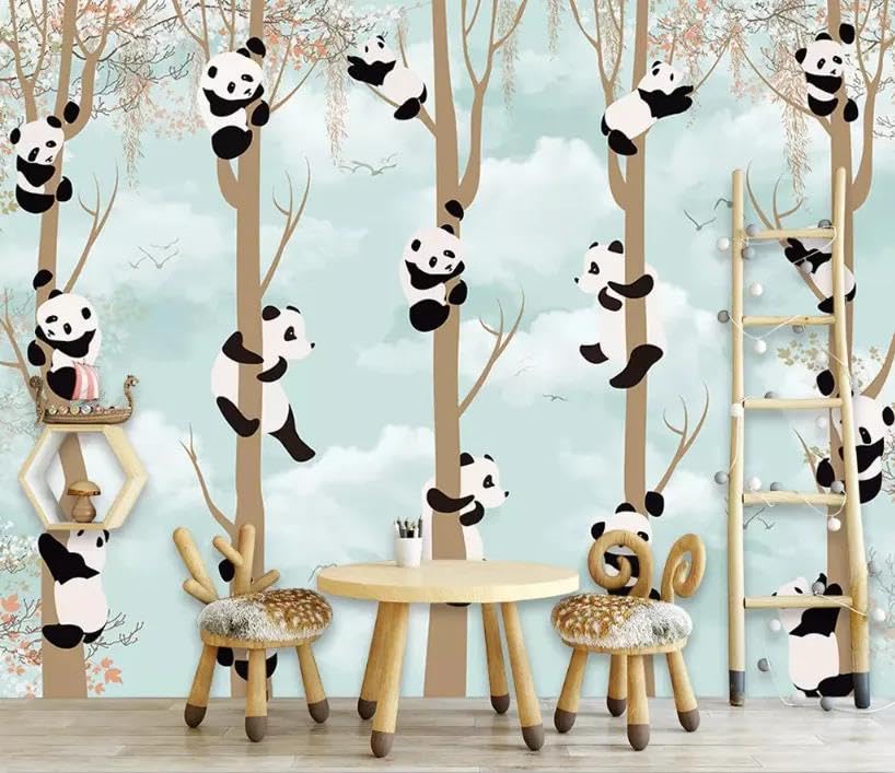 Papier peint mural animaux 3d pour salon et chambre moderne