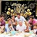 80th Birthday Decorations for Men Women Happy 80th Birthday Banner Backdrop Black Gold 80 Years Birthday Party Favor Sign Poster for Anniversary Prop Background Birthday Party Supply, 72.8 x 43.3 Inch