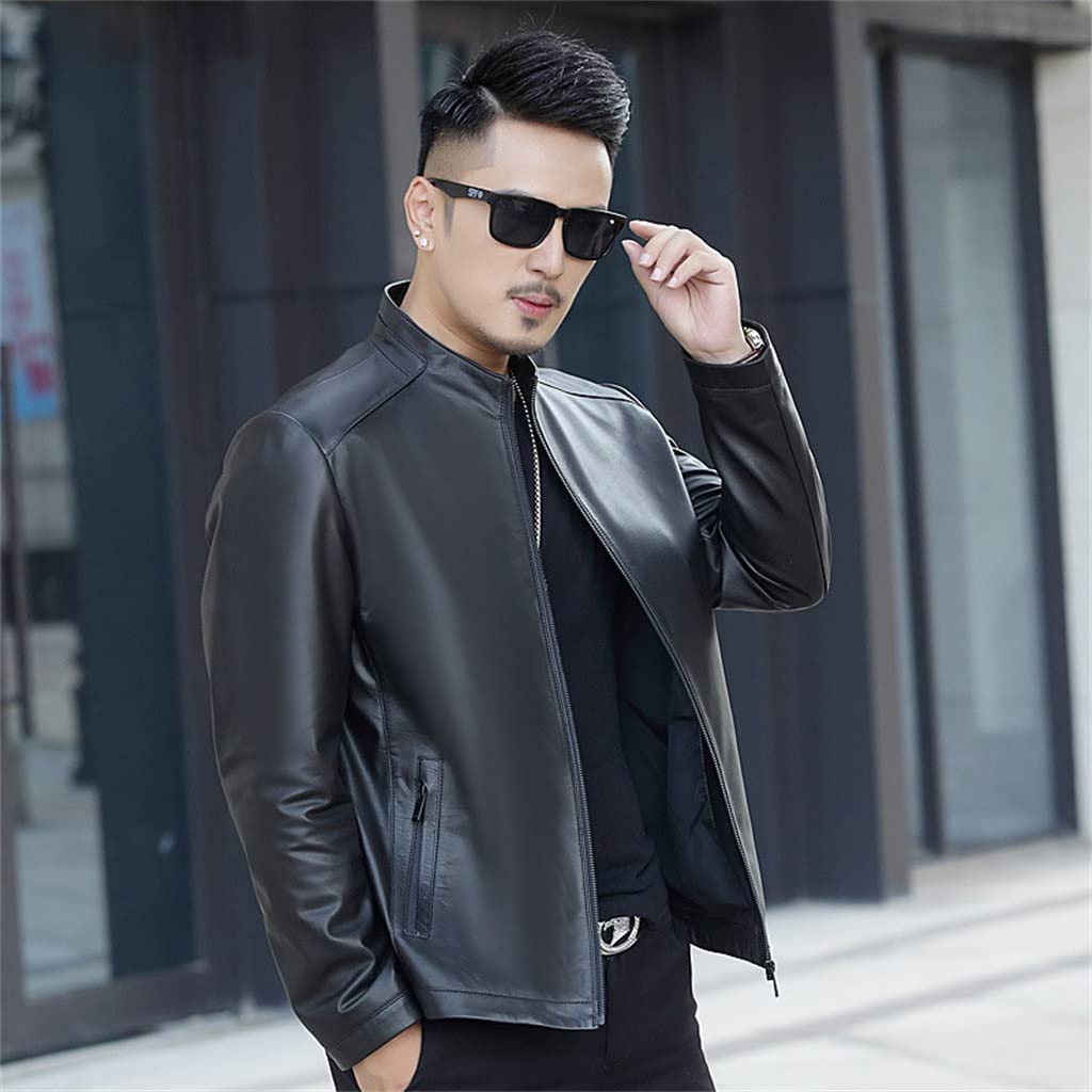 Amazon.com: YMGSCC Leather Jacket Men's Spring and Autumn