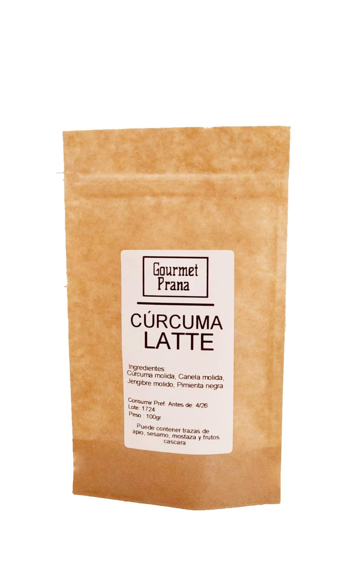 Gourmet Prana CÚRCUMA LATTE 100gr en polvo Golden Milk