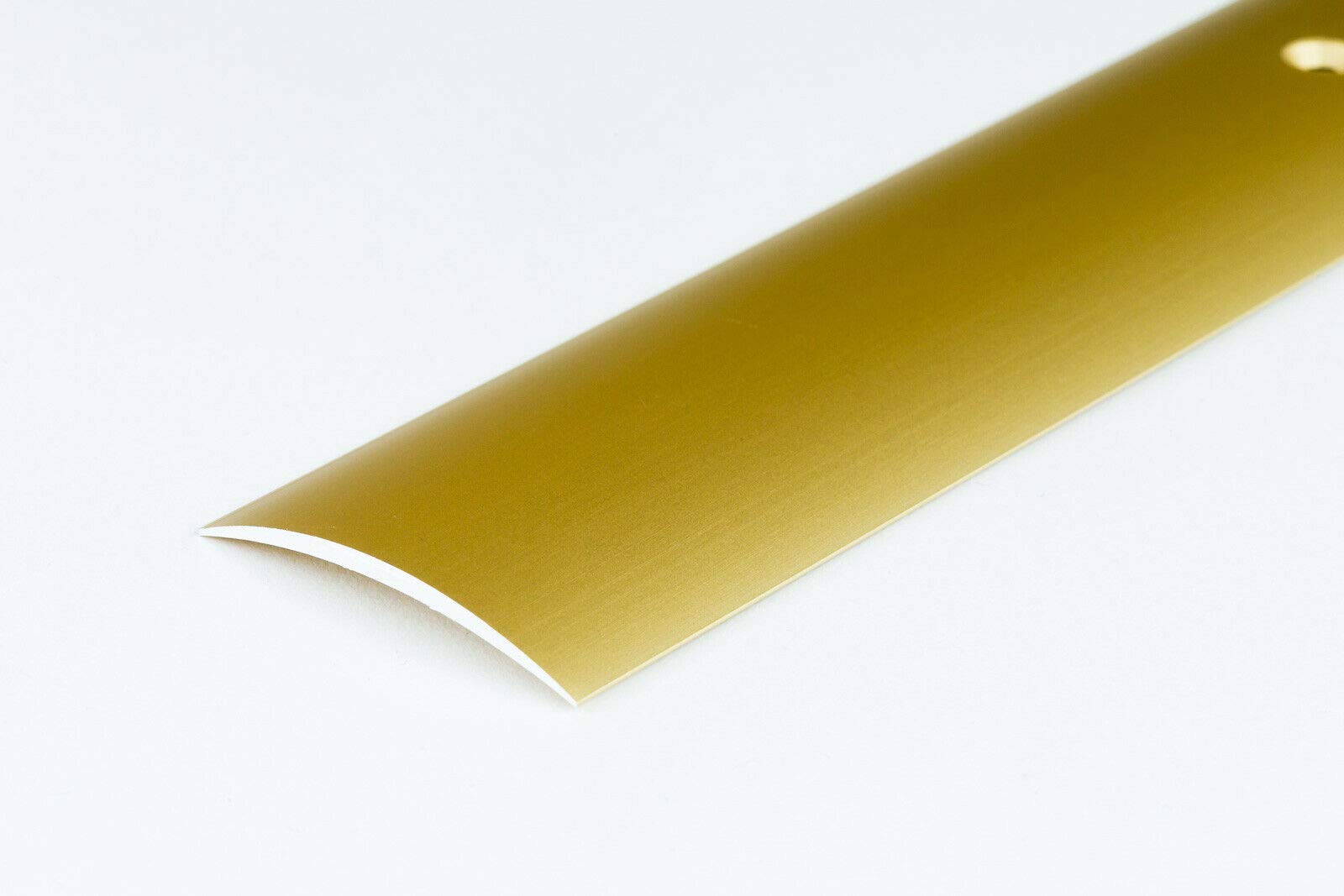 Tmw Profiles Gold 2M Aluminium Door Threshold 40Mm – – Screw-Fix Transition Trim 2M Length Lpos (Gold)