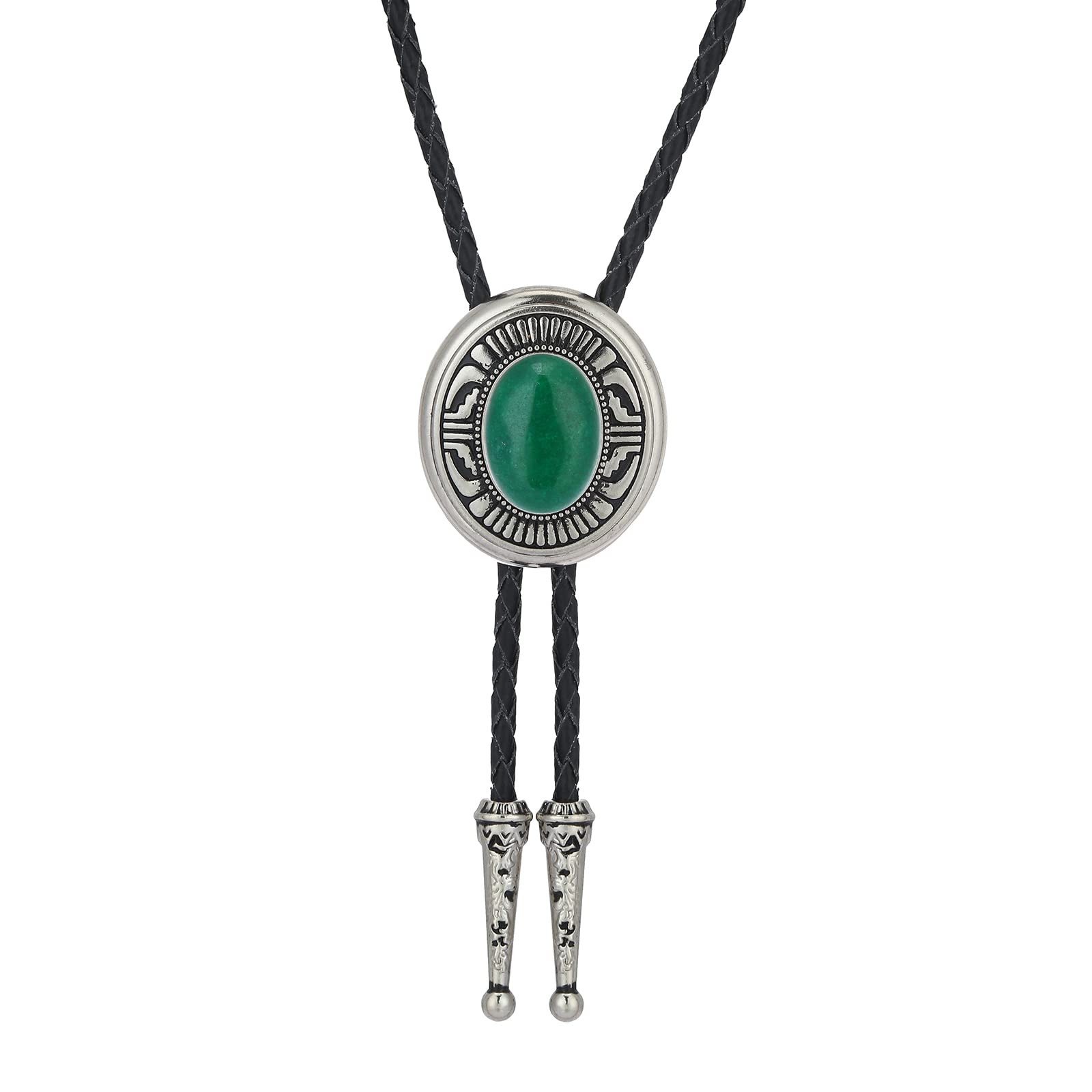 Btilasif Bolo Tie Brown for Men, Scorpion Luminous Stone Cowboy Tie Western Leather Necktie Necklace for Women