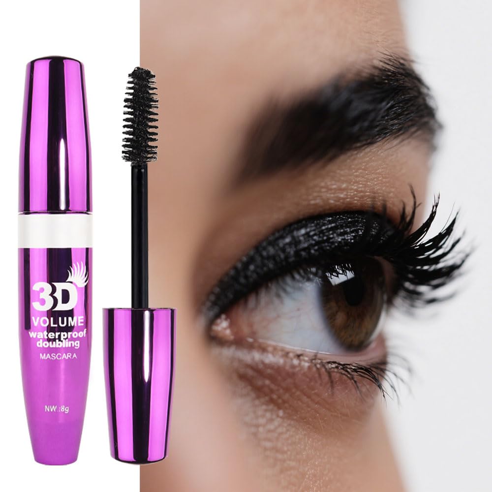 Waterproof Voluminous Original Volume Building Mascara Makeup, Lengthening, Defining, Curling, Multiplying, Buildable Formula,Blackest Black Carbon Black, Cruelty Free (pack of 1)
