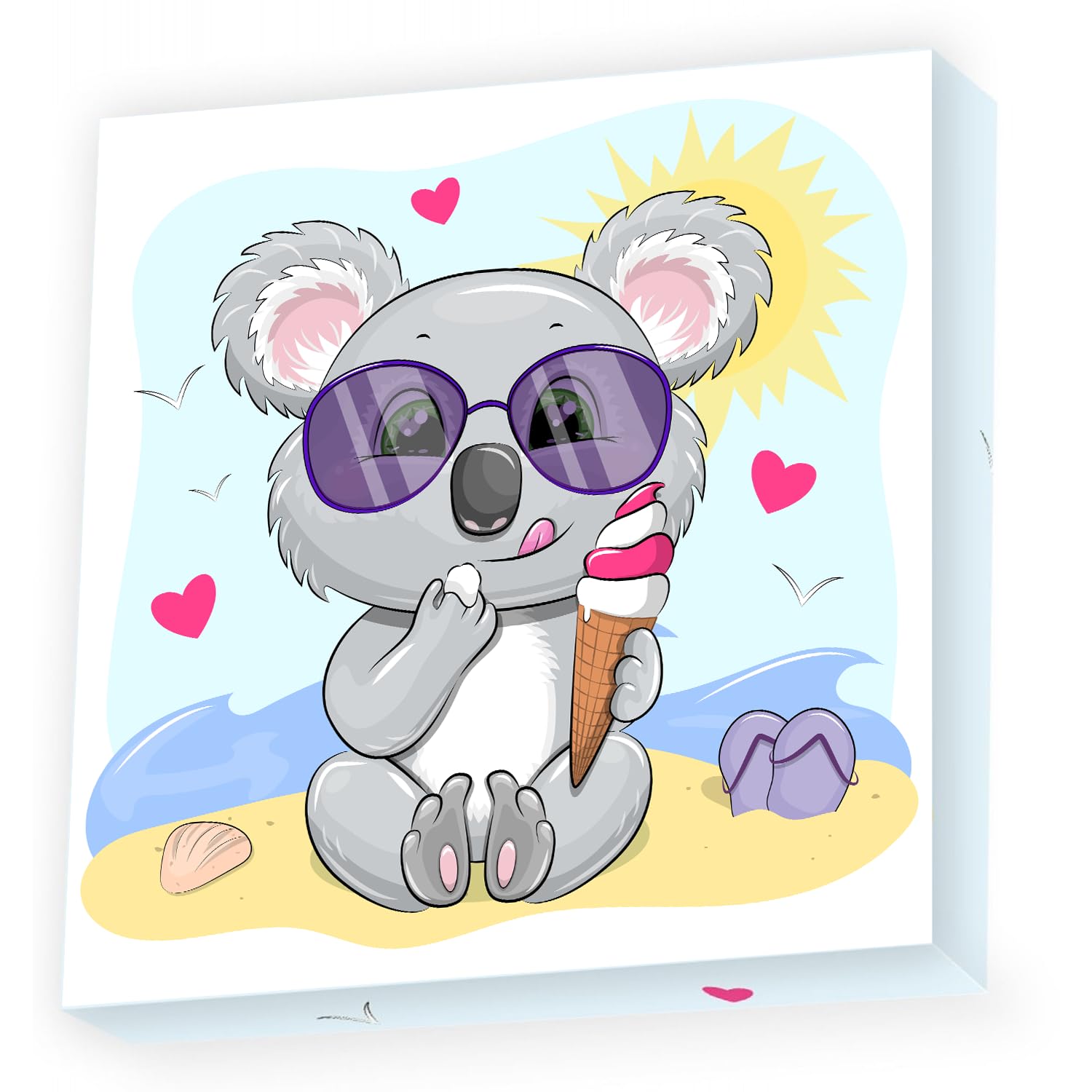 DIAMOND DOTZ Koala Cream Diamond Painting Kit for Adults, Diamond Art Craft
