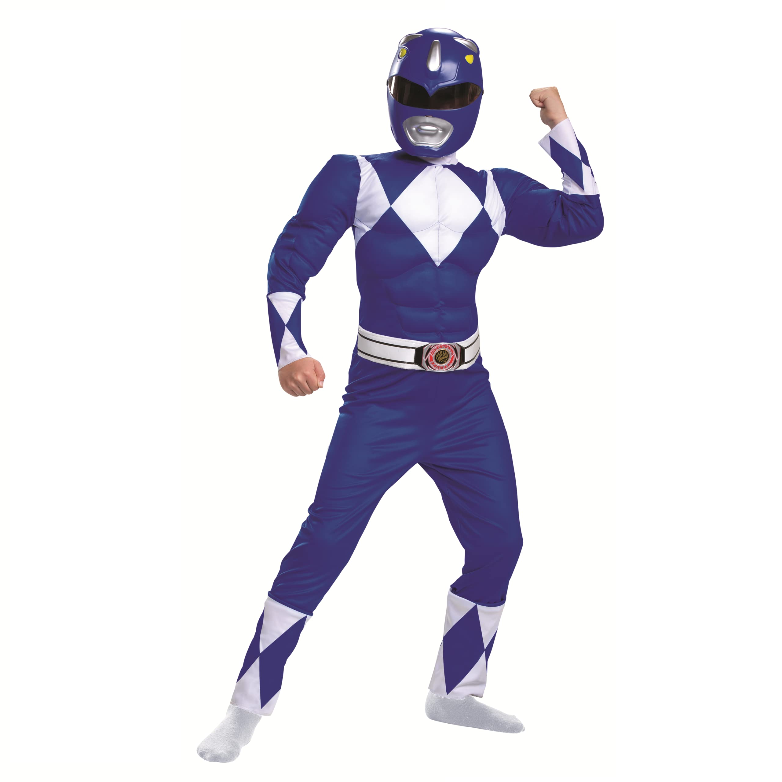 Disguise boys Mighty Morphin Blue Ranger Classic Muscle Costume (pack of 1)