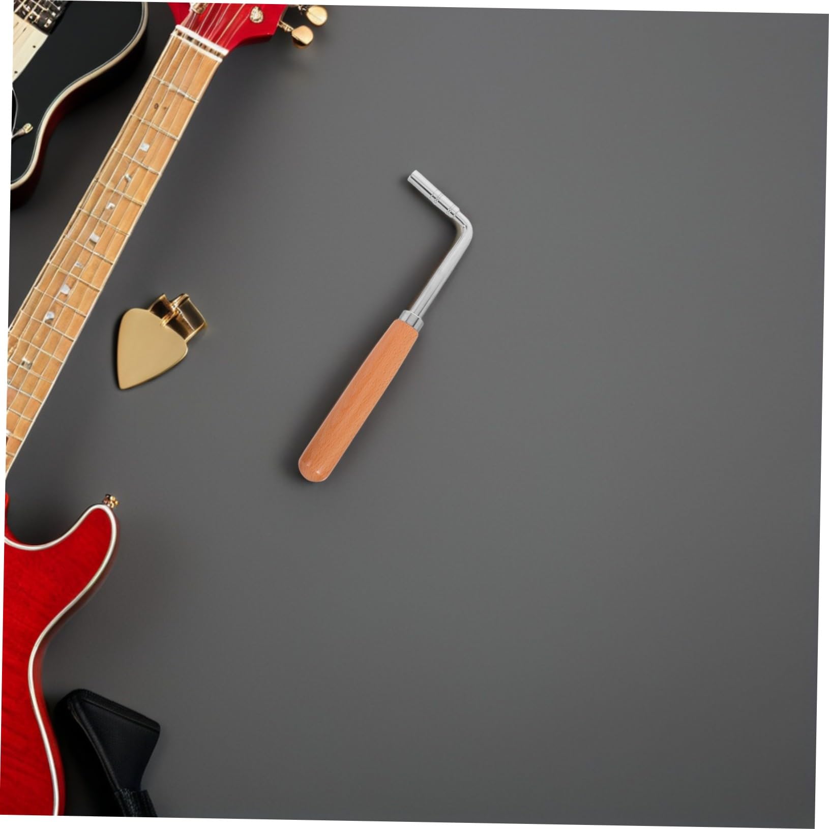 Hammer Tuner Anfänger Kleines Professionelles Werkzeug Mit Holztasche Einstellschlüssel L Form Ed Tragbar Und L Förmig Instrumentengriff Instrumente