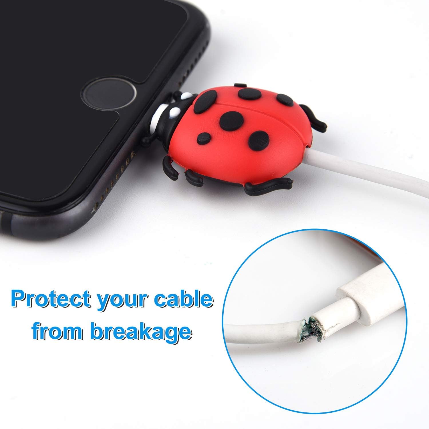 ASTARON 24PCS Charging Cable Protectors for iPhone/iPad, Cute Animal USB Charger Cable Saver Cable Wire Protector