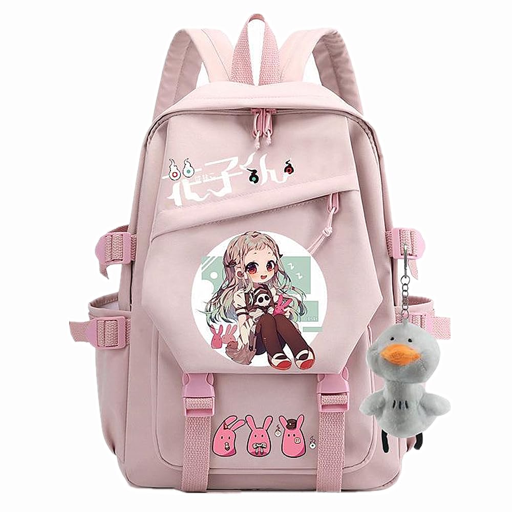 Anime Manga Toilet-bound Hanako-kun Nylon Backpack Cartoon School College Bag for Yashiro Nene Fans Cosplay Gift