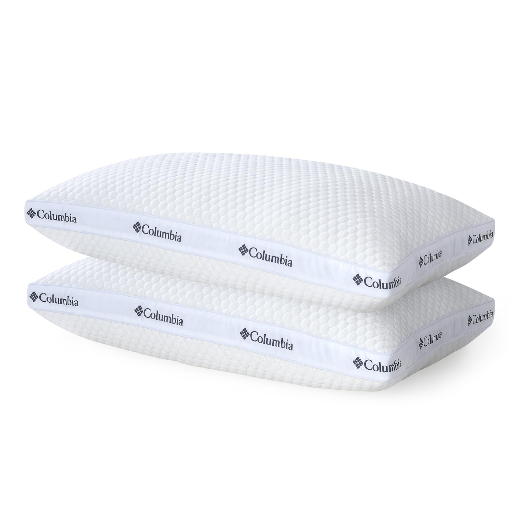 Columbia Comfort Ice Fiber Side Sleeper Pillow Set of 2