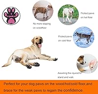 Vista 5 de Protector de patas de perro, almohadillas de tracción antideslizante, asistente de paseo para perros mayores, calcomanías de pie para suelos