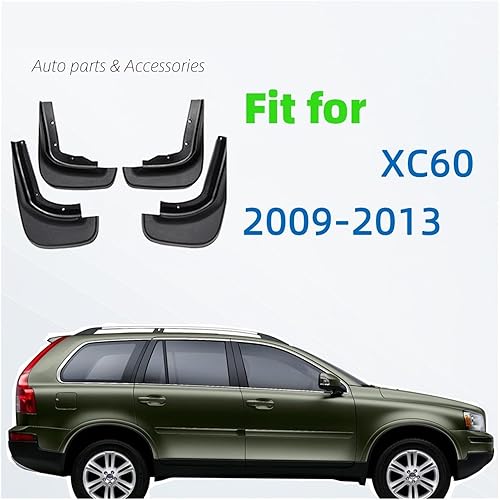 Miniatura 10 de Car Mud Flaps，Mudflaps，Splash Guards，Mud Flap，Mudguards，Fender Styling，Compatible for Volvo C30 S40 S60 S80 XC40 XC60 XC90 V40 V60 2007-2019
