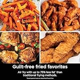 Ninja Air Fryer, 10QT DoubleStack XL 2-Basket, Compact Design, Cooks 5lb Whole Chicken, Feeds Up to 8 People, 6-in-1 Air Fryer, Roast, Bake & More, Easy to Clean, Dishwasher Safe Parts, Grey, SL401