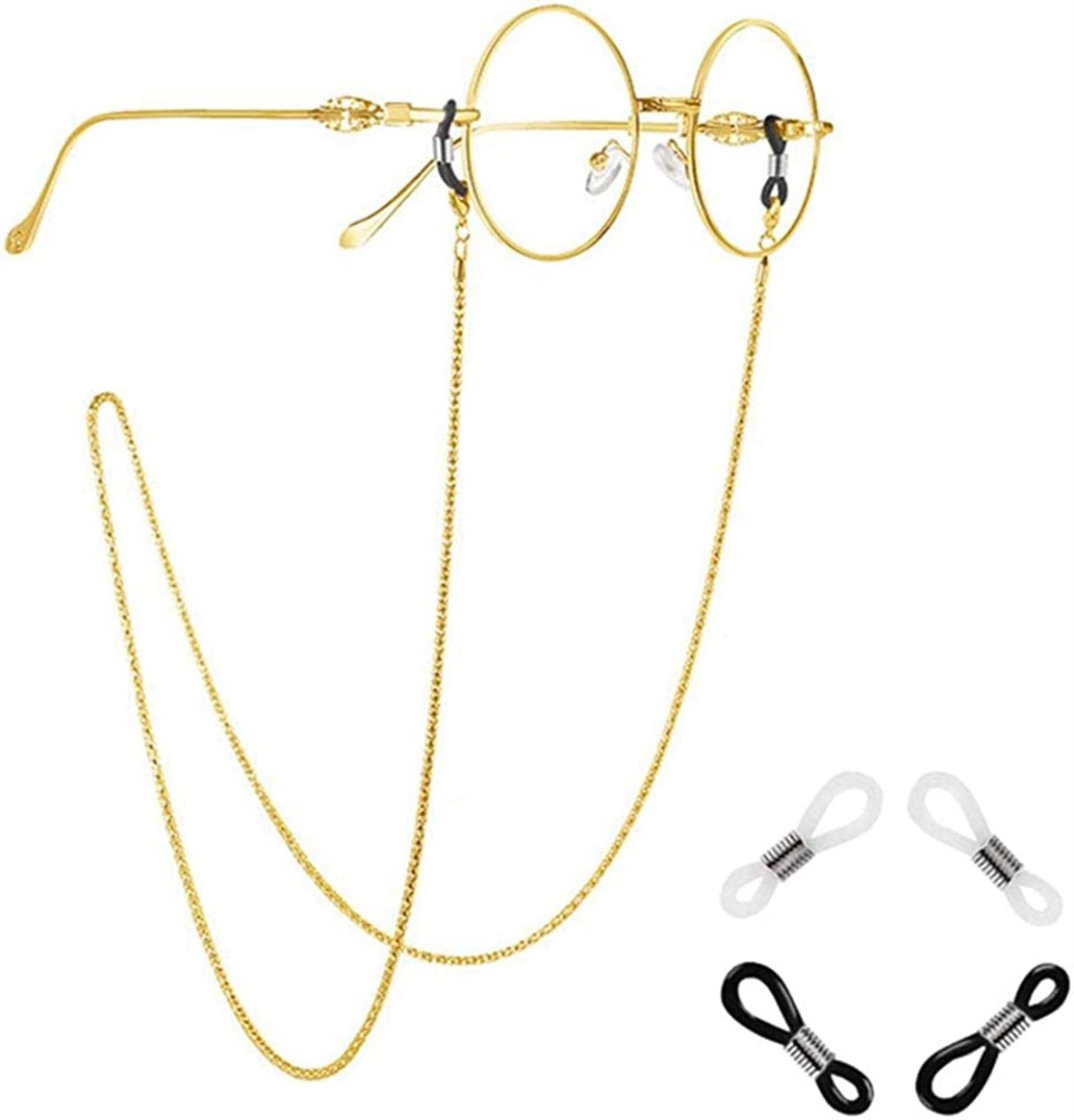 KLXSIVU Eyeglasses Chain S Sunglass Holder Glasses Cords Strap Eyewear Retainer With Anti-slip Lanyard Rope