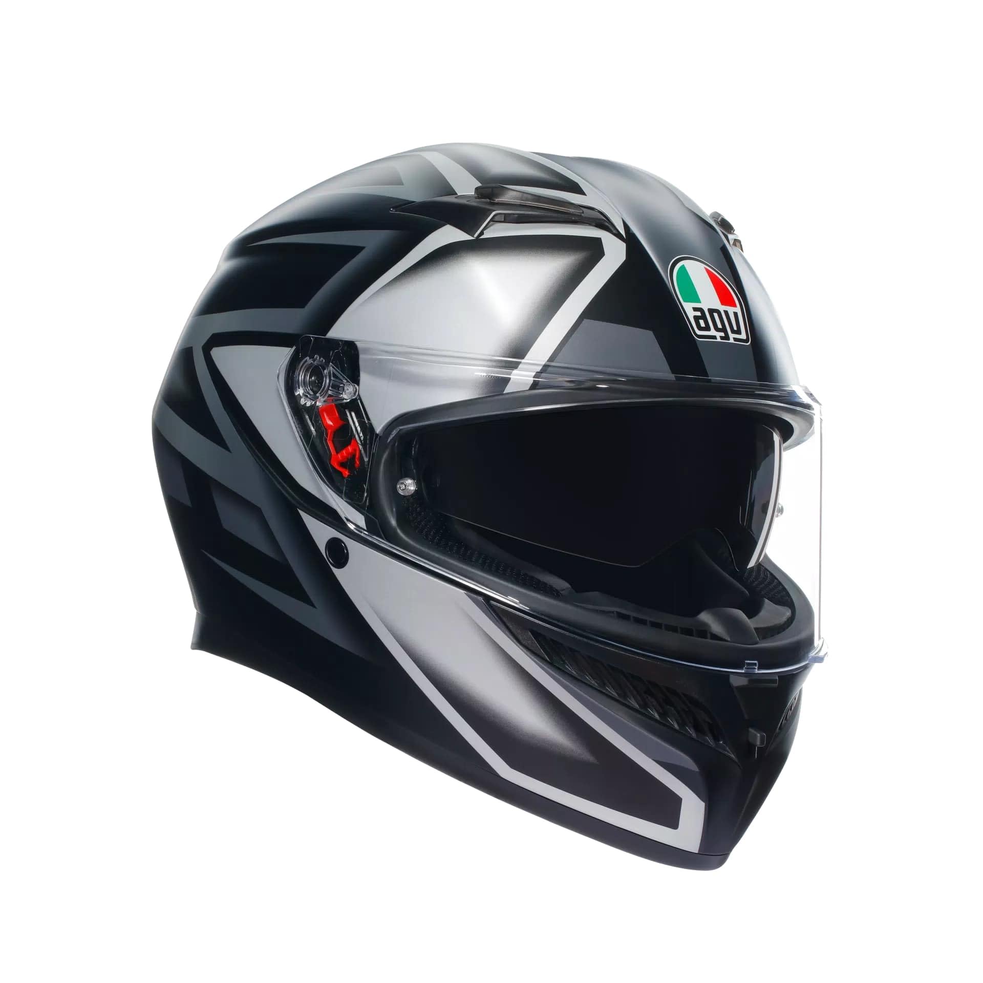 AGV K3 Motosiklet Kaskı Kapalı Kask Compound Matt Black Grey S