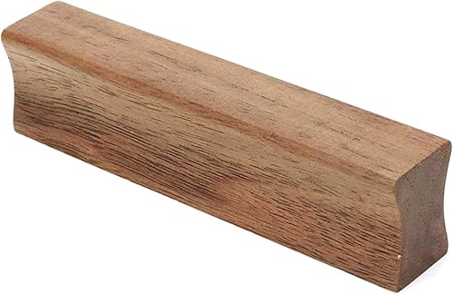 Miniatura 4 de Cajón de 3.94 pulgadas de longitud, tiradores sólidos de nogal para armario de cocina, armario de cocina, manija con tornillo, 12 unidades